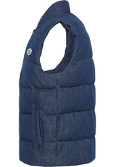 Męski Bezrękawnik Mustang Dennis Denim Quilt Denim Blue 1013496 5000 800