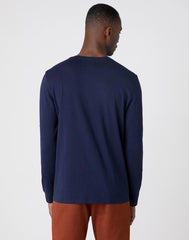 MĘSKI LONGSLEEVE WRANGLER LS MODERN AMERICANA NAVY W7G0D3114 112131821