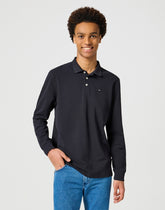Męski Longsleeve Wrangler Ls Polo Black 112355057