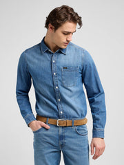 Męski Pasek Zamszowy Lee Suede Belt Khaki 112372690