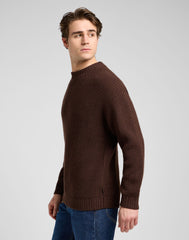 Męski Sweter Lee Chunky Crew Neck Arabica 112370541