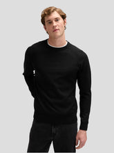 Męski Sweter Lee Clean Raglan Sweater Black 112378518