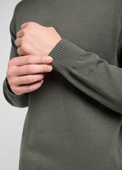 Męski Sweter Lee Clean Raglan Sweater Olive Gray 112370537