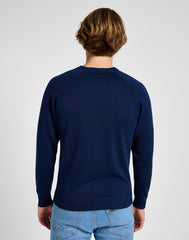 Męski Sweter Lee Clean Raglan Sweater True Navy 112355671
