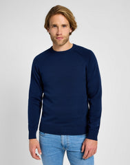 Męski Sweter Lee Clean Raglan Sweater True Navy 112355671