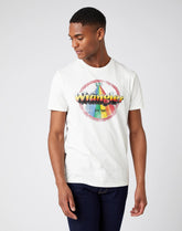 MĘSKI T-SHIRT WRANGLER RAINBOW OFF WHITE W7J9D3737 112141559