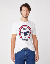 Męski T-Shirt Wrangler SS Americana White W7AGD3989 112131338