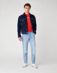 MĘSKI T-SHIRT WRANGLER SS SEAS LOGO TEE ROCOCCO RED W7AKGFXA4 112131348