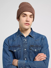 MĘSKIE CZAPKA LEE CORE BEANIE LUXE BROWN 112372706