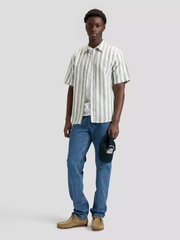 MĘSKIE KOSZULA LEE SS LEE SHIRT LICHEN COVE STRIPE 112376570