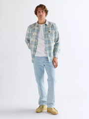 MĘSKIE KOSZULA WRANGLER WESTERN SHIRT BLUE TAN 112378118