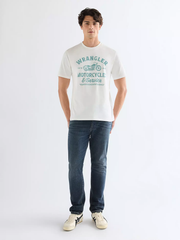 MĘSKIE KOSZULKA WRANGLER AMERICANA TEE WORN WHITE 112377951