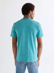 MĘSKIE KOSZULKA WRANGLER EMBROIDERY TEE BRITTANY BLUE 112377990