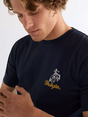 MĘSKIE KOSZULKA WRANGLER EMBROIDERY TEE NAVY 112377986
