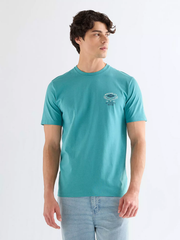 MĘSKIE KOSZULKA WRANGLER SMALL AMERICANA TEE BRITTANY BLUE 112377983