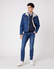 MĘSKIE POLO WRANGLER POLO KNIT ECLIPSE W8B32PX7M 112132386