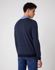 MĘSKIE POLO WRANGLER POLO KNIT ECLIPSE W8B32PX7M 112132386