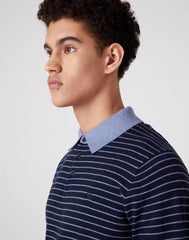 MĘSKIE POLO WRANGLER POLO KNIT ECLIPSE W8B32PX7M 112132386