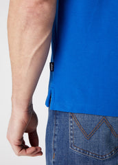 MĘSKIE POLO WRANGLER SS POLO WRANGLER BLUE W7MJK4X05 112131943