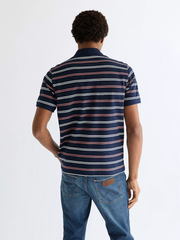 MĘSKIE POLO WRANGLER STRIPE POLO SHIRT NAVY 112378537