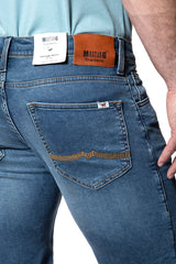 Męskie Spodenki Mustang Chicago Short Denim Blue 1007754 5000 883