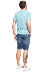Męskie Spodenki Mustang Chicago Short Denim Blue 1007754 5000 883