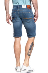 Męskie Spodenki Mustang Chicago Short Denim Blue 1007754 5000 883
