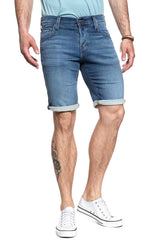 Męskie Spodenki Mustang Chicago Short Denim Blue 1007754 5000 883