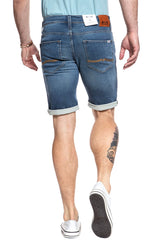 Męskie Spodenki Mustang Chicago Short Denim Blue 1007754 5000 883