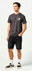 Męskie Spodenki Jeansowe Wrangler Frontier Short Black Rinse 112371345