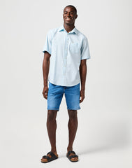 Męskie Spodenki Jeansowe Szorty Wrangler Frontier Short Wave 112362337