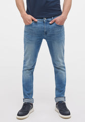 Spodnie Jeansowe Męskie Mustang Atlanta Super Skinny Denim Blue 1014186 5000 313