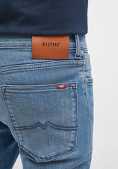 Spodnie Jeansowe Męskie Mustang Atlanta Super Skinny Denim Blue 1014186 5000 313