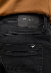 Spodnie Jeansowe Męskie Mustang Waghinton Straight Denim Black 1014267 4000 883