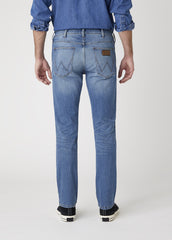 Męskie Spodnie Jeansowe Wrangler Greensboro Blue Fever W15QQ892 112127033