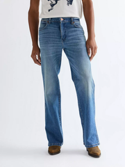 MĘSKIE SPODNIE JEANSOWE WRANGLER LOOSE BOOT HARBOR BLUE 112377844