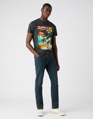 MĘSKIE SPODNIE JEANSOWE WRANGLER TEXAS SLIM DARK DUST W12S2837E 112144749