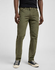 MESKIE SPODNIE LEE DAREN ZIP FLY MERCANTILE GREEN 112370534