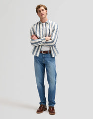 MĘSKIE SPODNIE LEE DAVID REGULAR TAPERED SELVEDGE BLUE FORCE 112380202