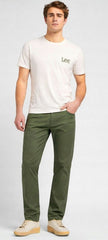 MESKIE SPODNIE LEE SLIM FIT MVP OLIVE MOSS 112376325