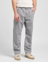 MESKIE SPODNIE LEE SLOUCHY STR CARPENTER GEMINI GREY 112370584
