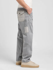 MESKIE SPODNIE LEE SLOUCHY STR CARPENTER GEMINI GREY 112370584