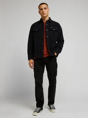 MESKIE SPODNIE LEE STRAIGHT FIT MVP BLACK 112343355