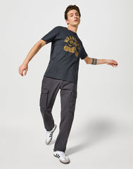 Męskie Spodnie Wrangler Materiałowe Casey Jones Cargo Regular Faded Black 112356845 W175008628