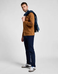 Męskie Spodnie Materiałowe Lee Daren Zip Fly Mood Indigo 112355871