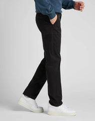 Męskie Spodnie Materiałowe Lee Regular Chino Black 112322422