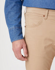 Męskie Spodnie Materiałowe Wrangler Greensboro Cornstalk W15QWAX4K 112127120