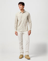 Męskie Spodnie Materiałowe Wrangler Greensboro Vaporous Gray 112362435