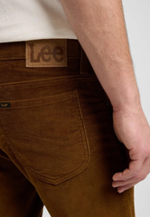 Męskie Spodnie Sztruksowe Lee Rider Quail Brown 112370640