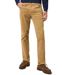 MĘSKIE SPODNIE SZTRUKSOWE WRANGLER GREENSBORO TIGERS EYE 11235740